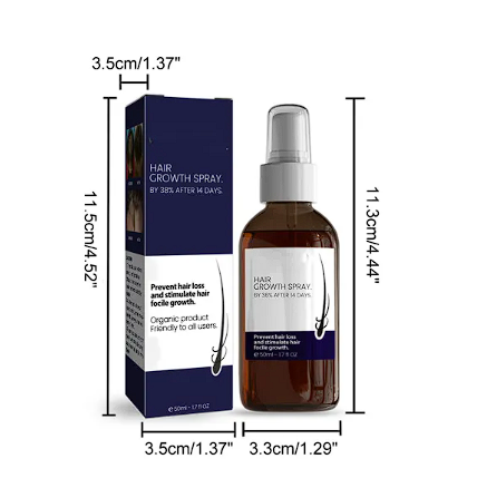 Hair Growth Spray Moisturizes Damaged Hair